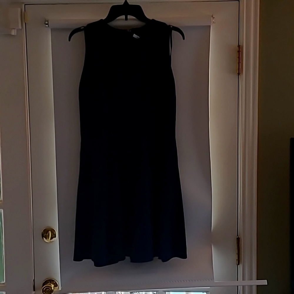 Dark blue mid length dress